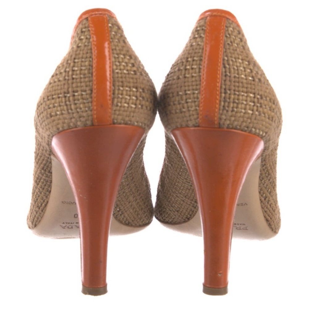 Prada leather and canvas pump IT 40 - Picture 5 of 13